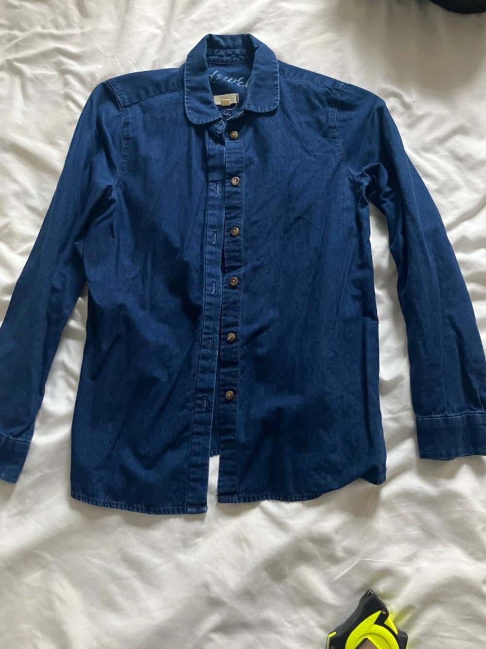 Madewell chambray denim button down xs